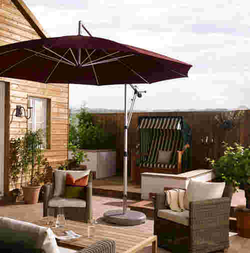 Sonnenschirm für die Terrasse